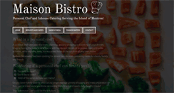 Desktop Screenshot of maisonbistro.com