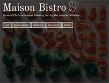 Tablet Screenshot of maisonbistro.com